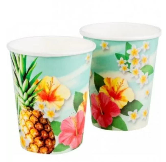 10 Gobelets en papier Paradise 21 cl