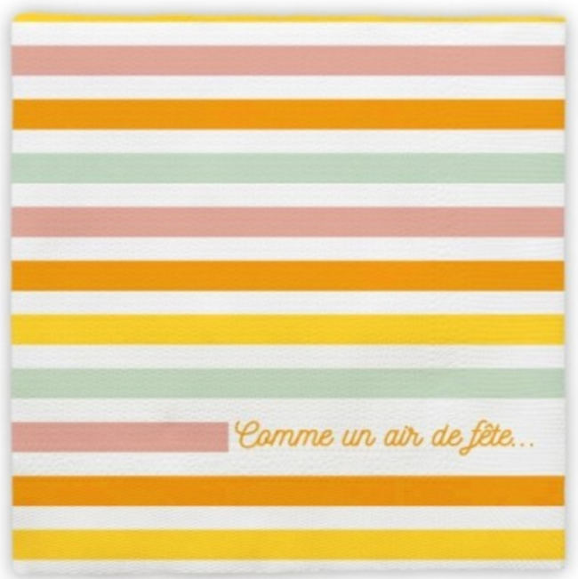 Sachet de 12 Serviettes Tropical 