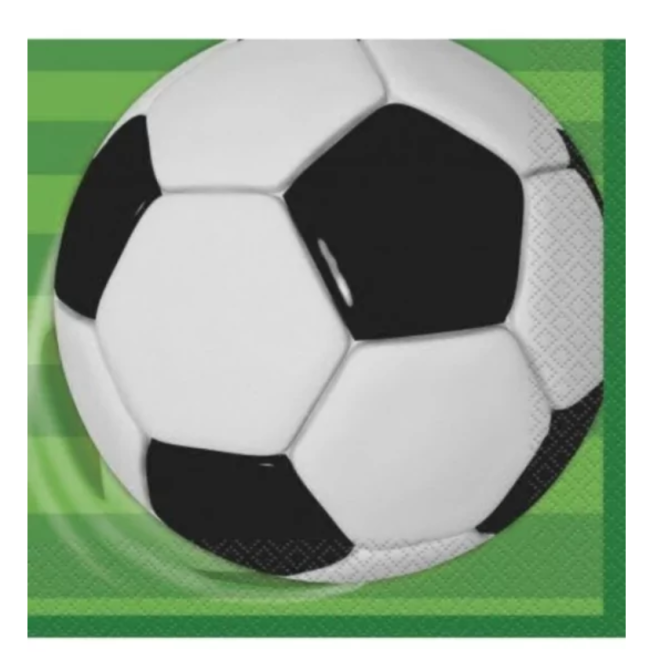 16 Serviettes papier  Football